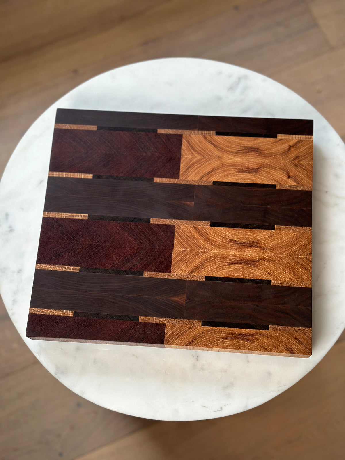 Exotic wood serving board