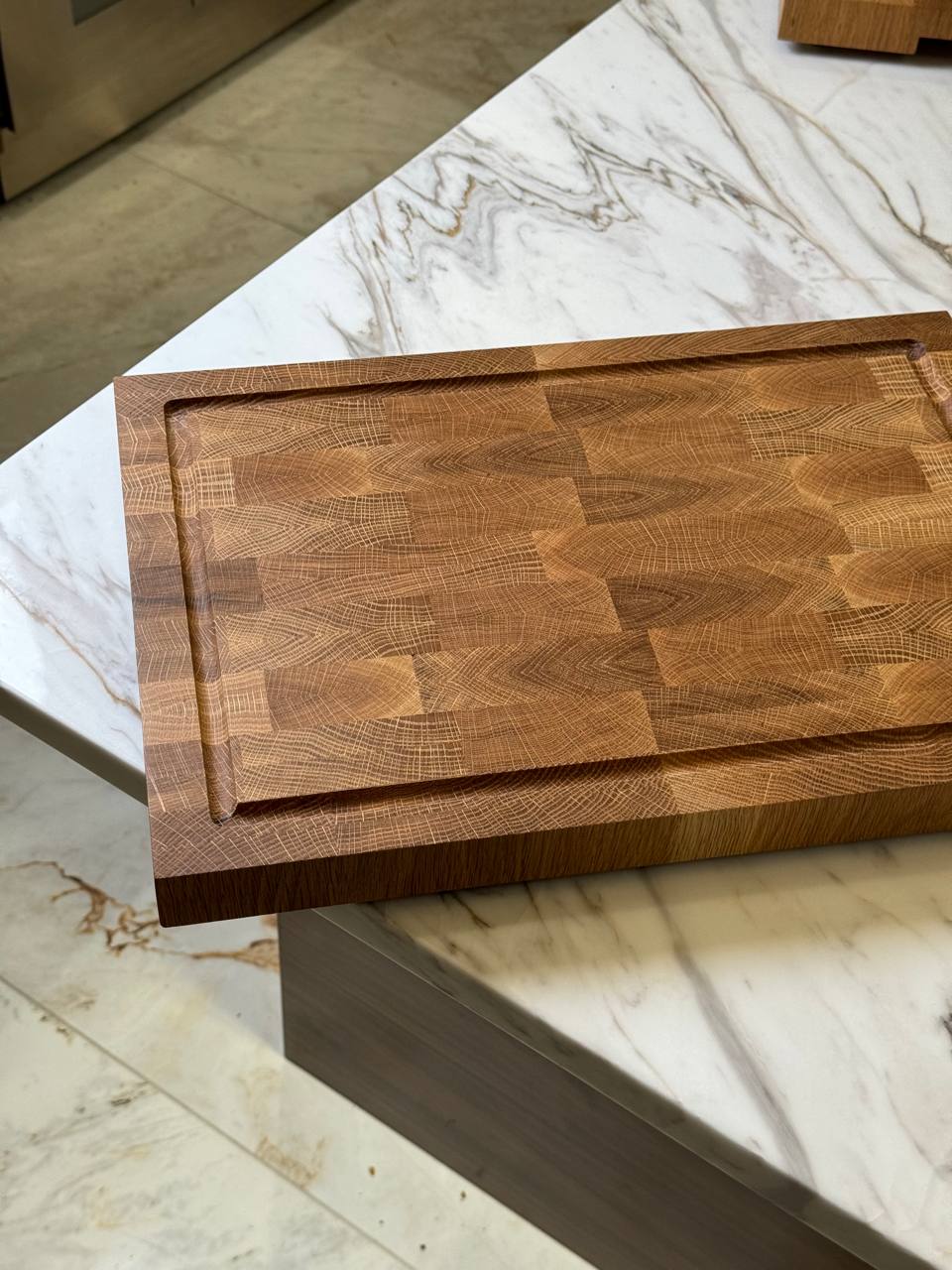 White Oak Designed Patterns Cutting Board