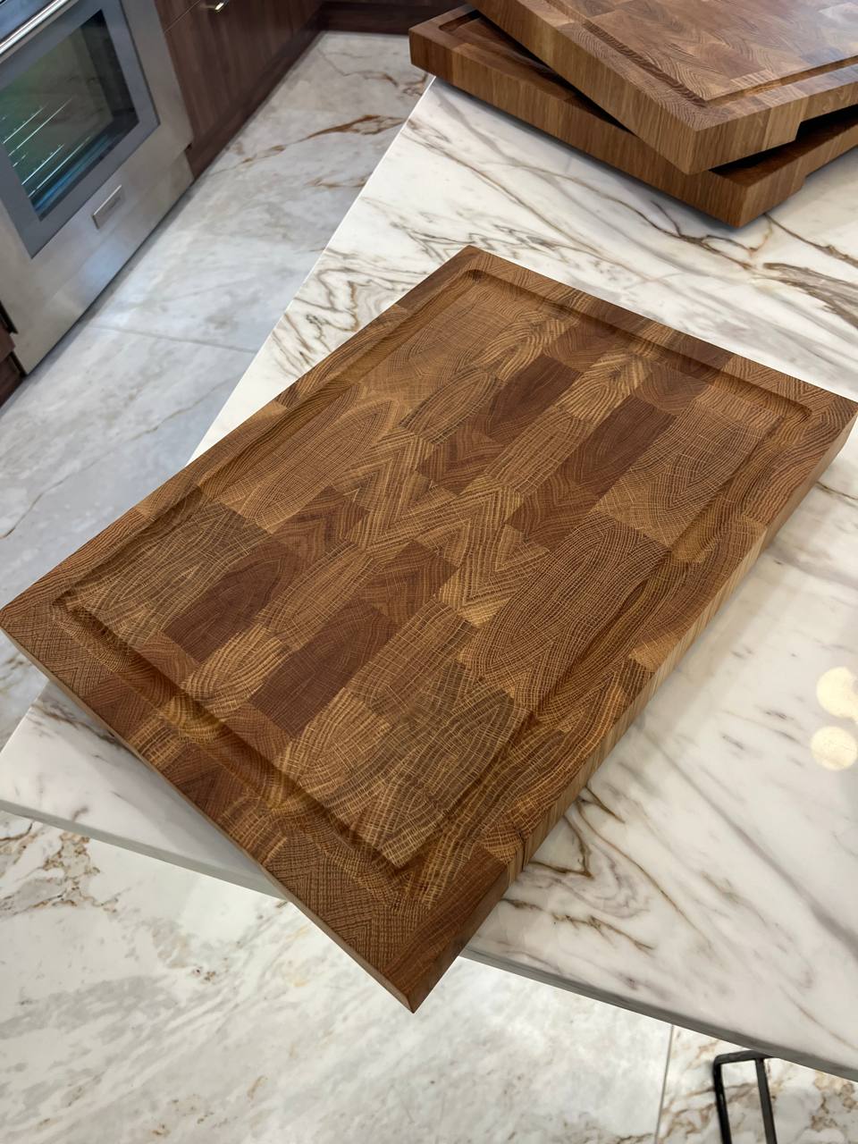 Red Oak Designed Patterns Cutting Board
